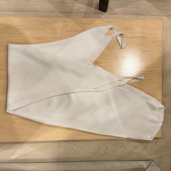 Meshki Cream Ribbed Knit Tank - Picture 8 of 10